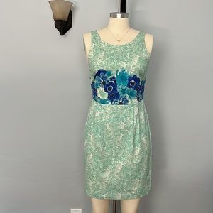 JOIE Floral Flower Printed Sleeveless Shift Dress - Size Small